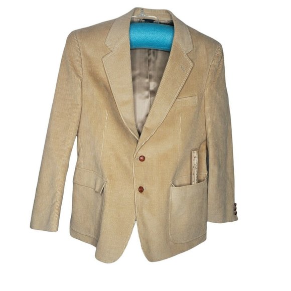 VINTAGE 1970s Sedgewyck Coffee's of CaliforniaBlazer Men Tan Corduroy Jacket
